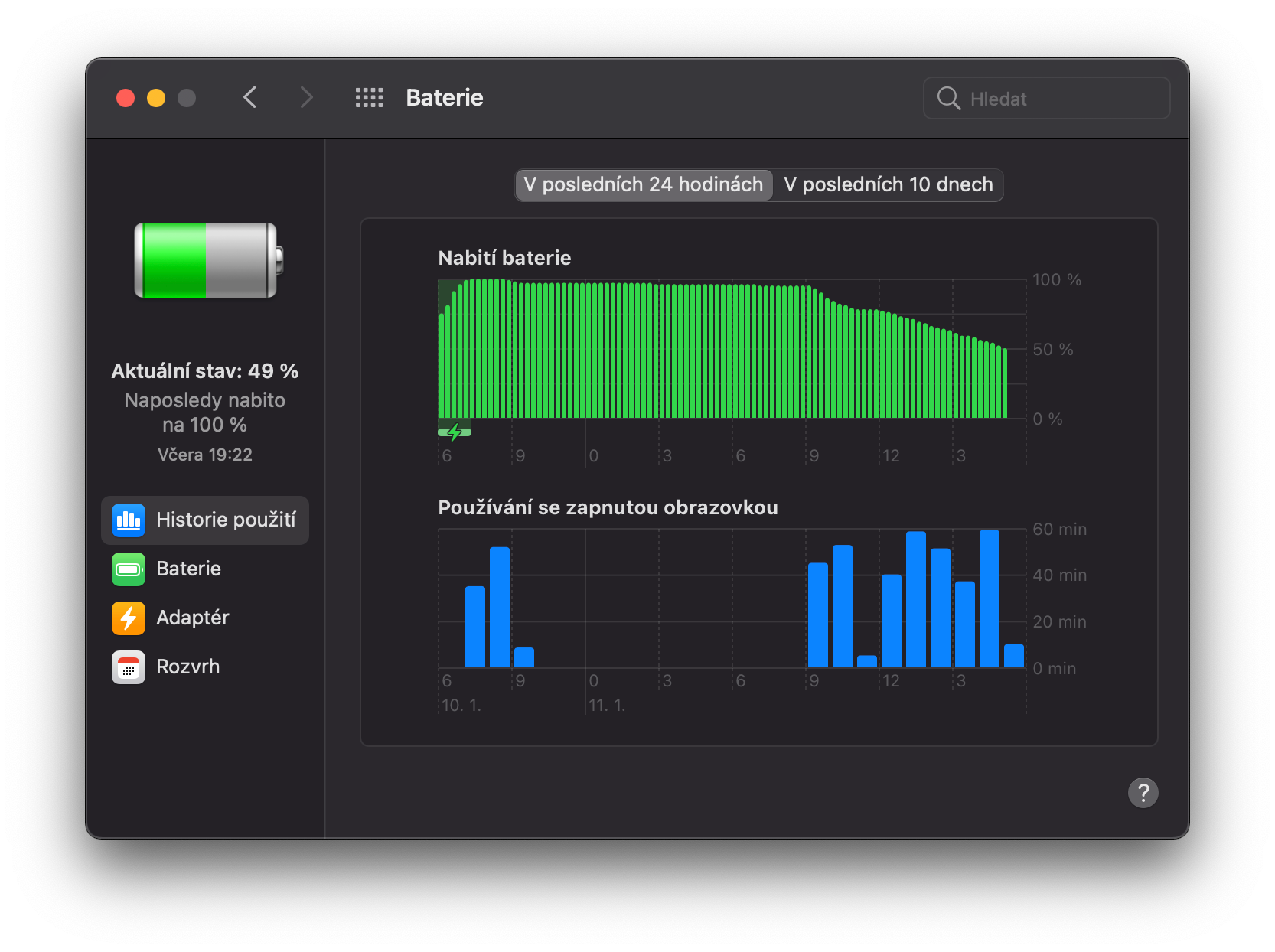 Výdrž MacBook Pro M1 na baterku